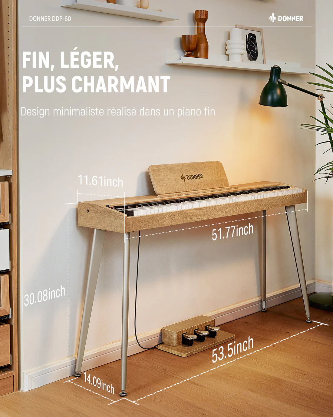 Donner DDP-60 +Piano LED Plus®