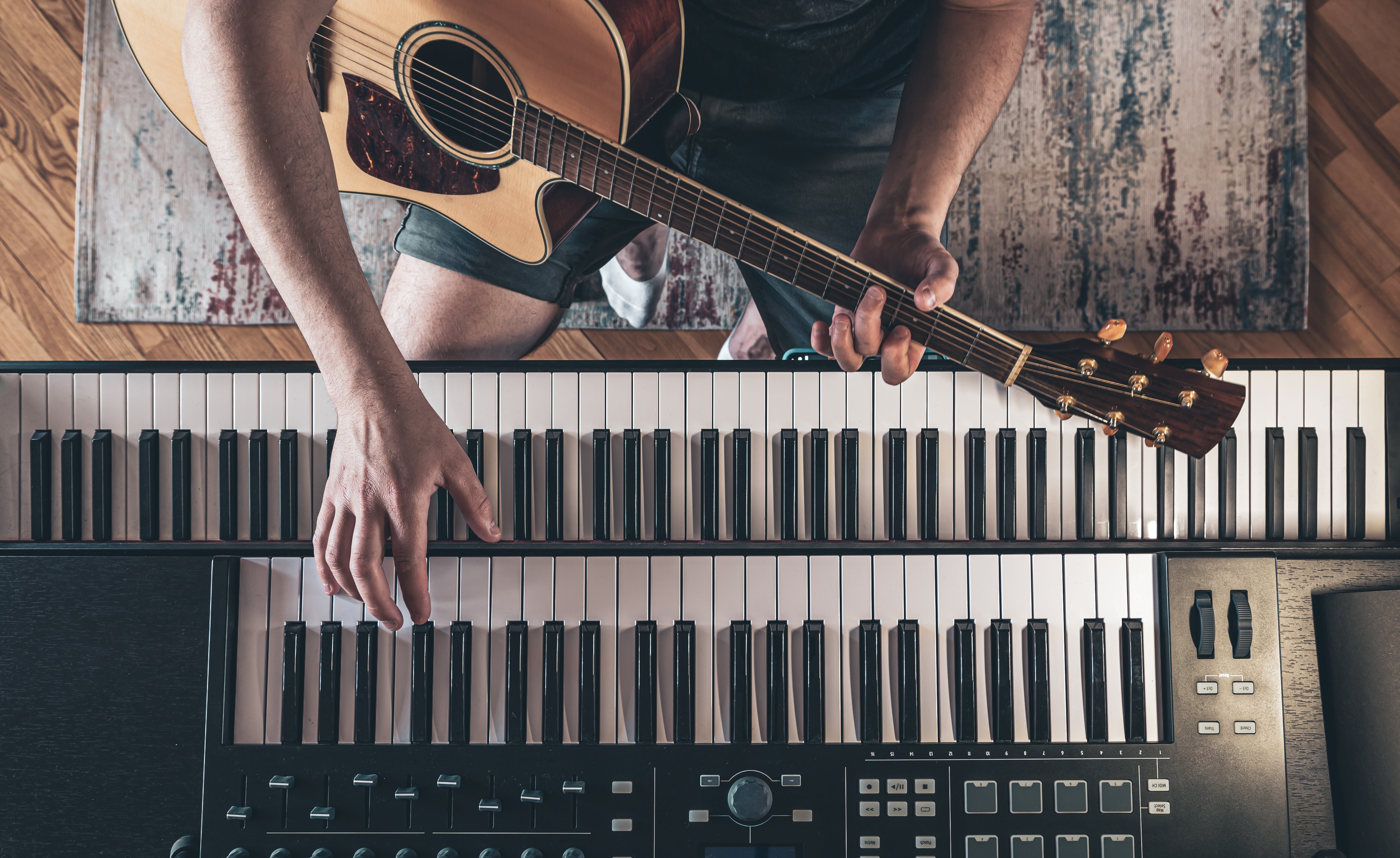 Contemporary Pianists To Discover Absolutely   Male Hands Piano Keys Top View 