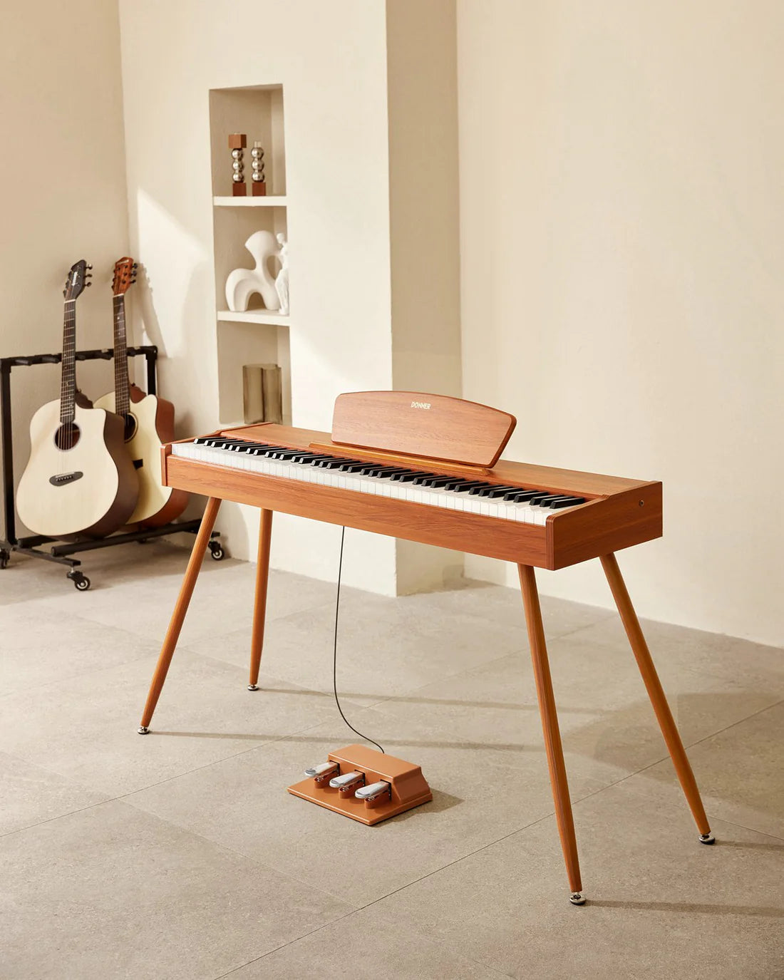 Donner DDP-80 + Piano LED system