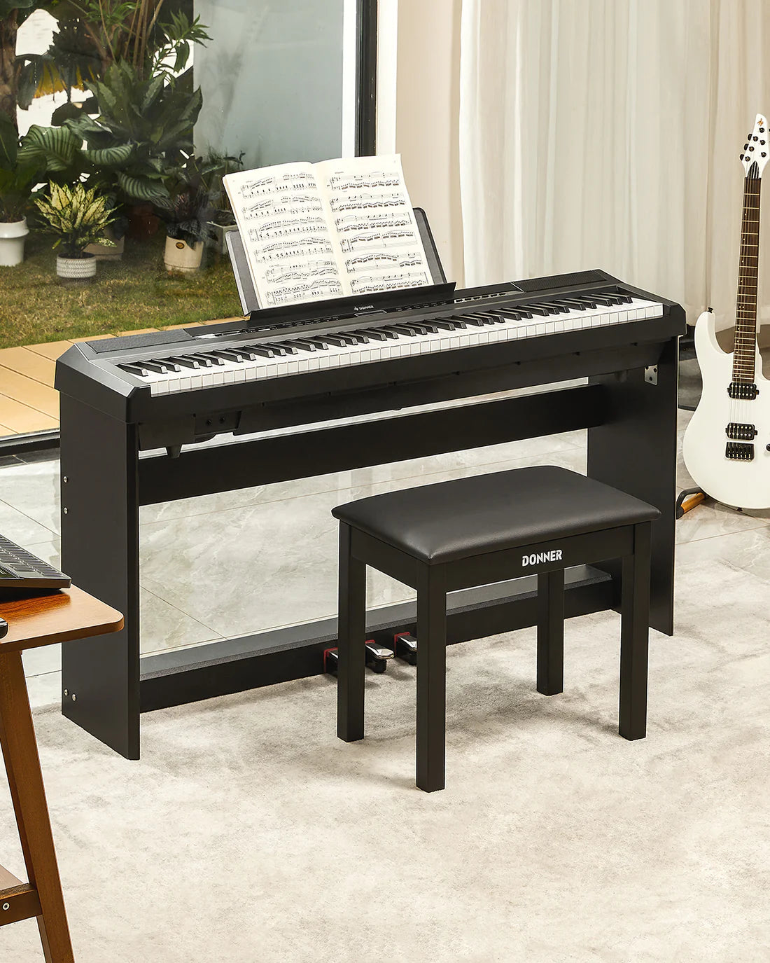 Donner DEP-20 + Piano LED system