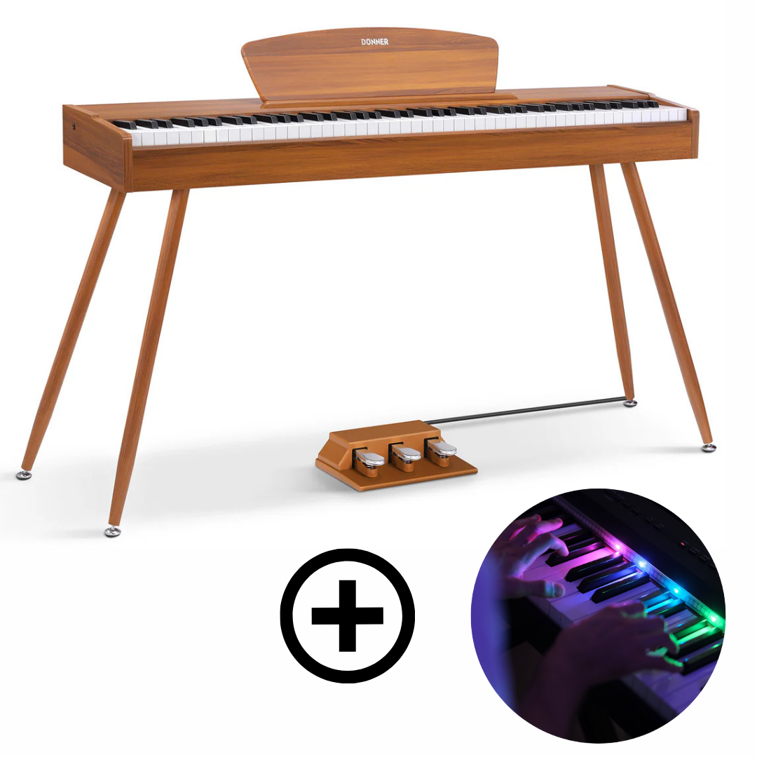 Donner DDP-80 + Piano LED system