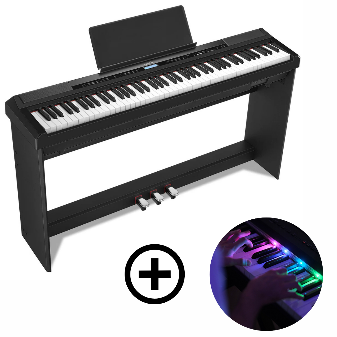 Donner DEP-20 + Piano LED system