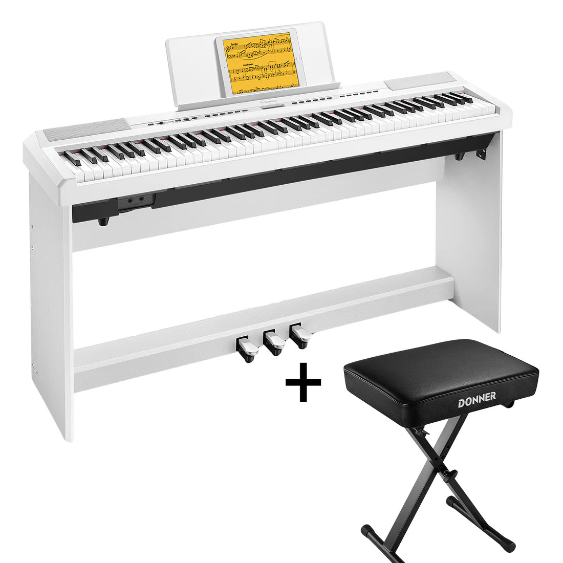 Donner DEP-20 + Piano LED system
